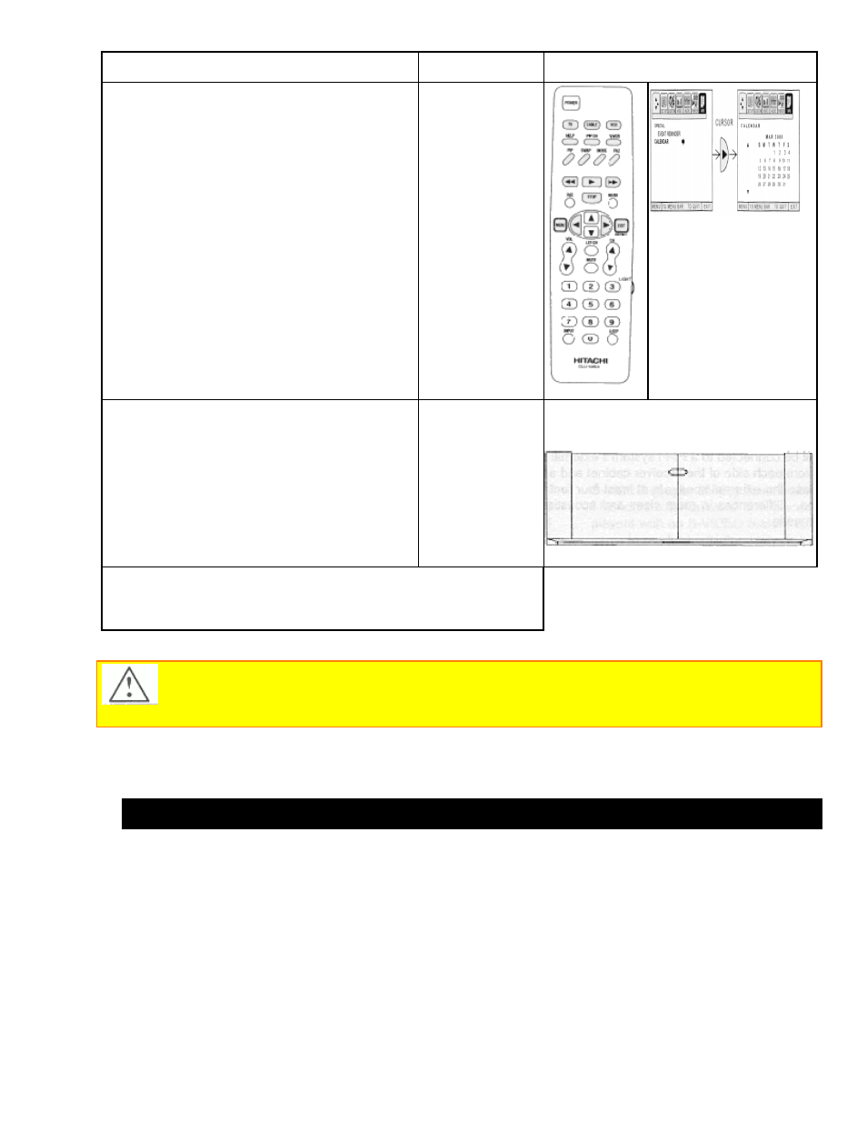 Bottom view | Hitachi GX Series 43GX01B User Manual | Page 7 / 55