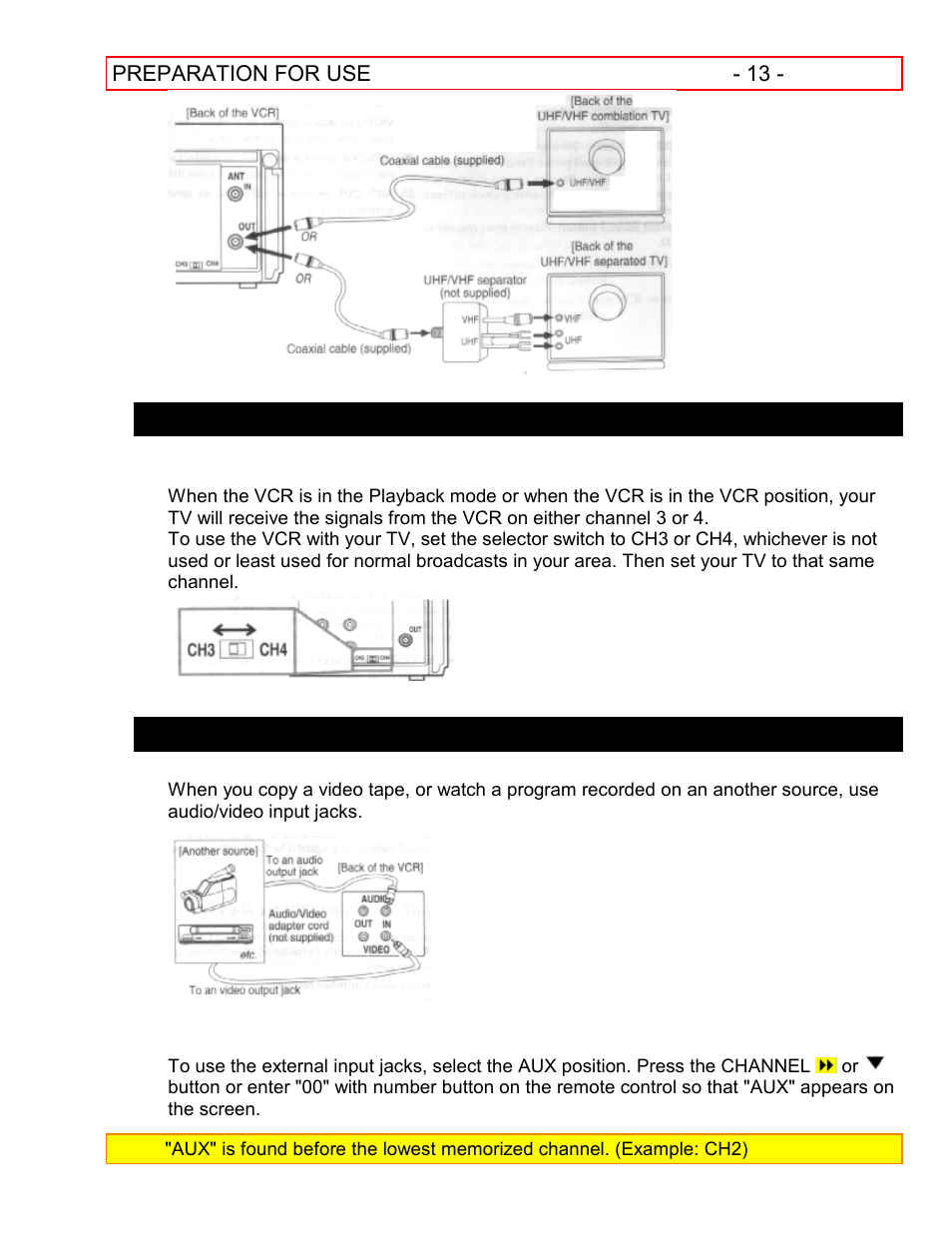 Hitachi VT-FX601A User Manual | Page 13 / 51