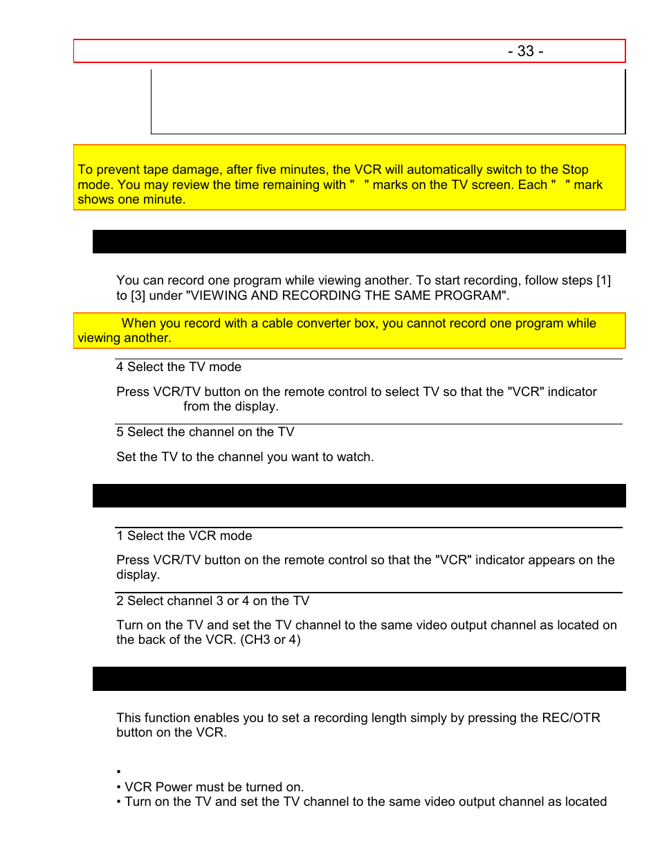 Hitachi VT-FX601A User Manual | Page 33 / 51