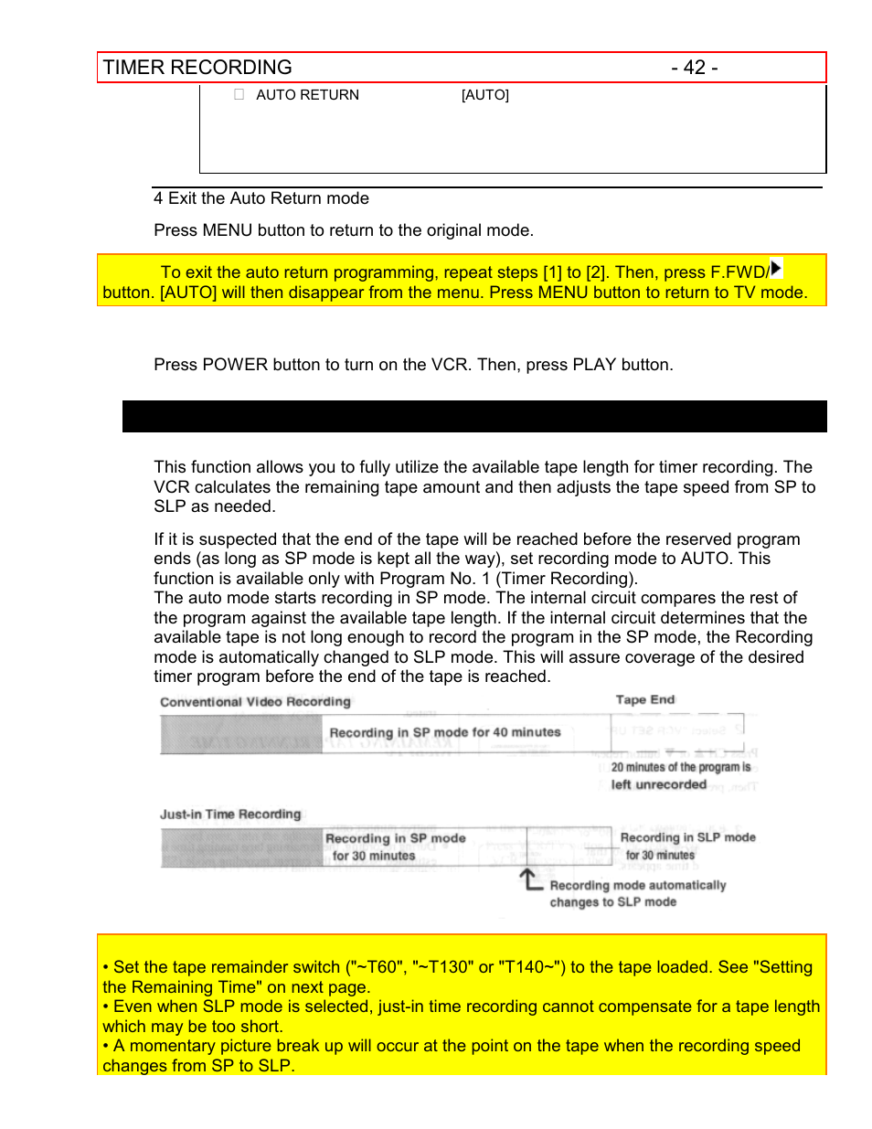 Watch the recorded program just-in time recording | Hitachi VT-FX601A User Manual | Page 42 / 51