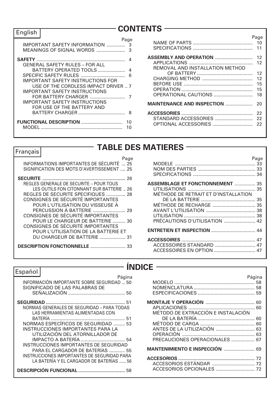 Hitachi WH14DM OM User Manual | Page 2 / 76