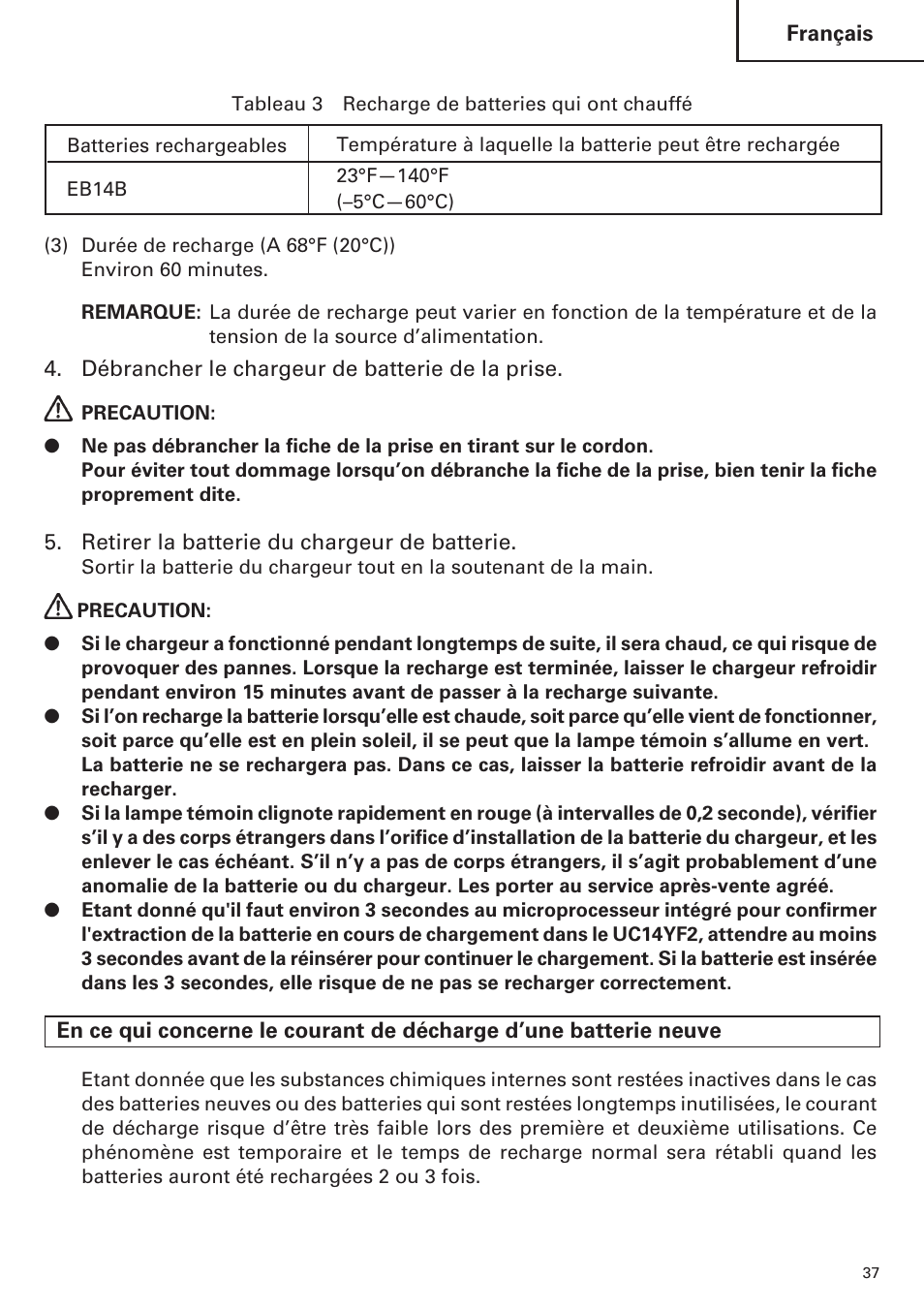 Hitachi WH14DM OM User Manual | Page 37 / 76