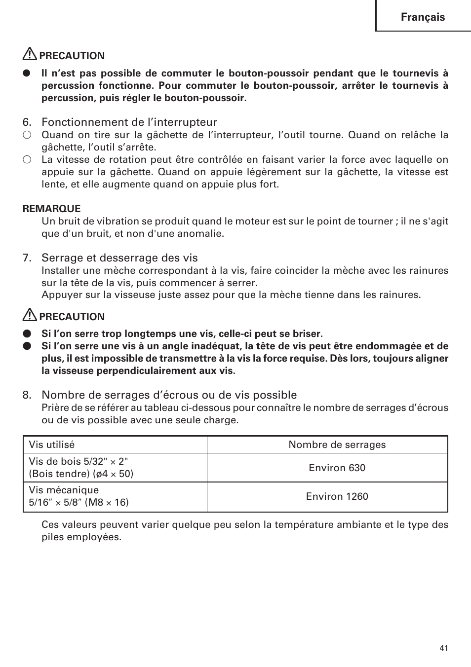 Hitachi WH14DM OM User Manual | Page 41 / 76