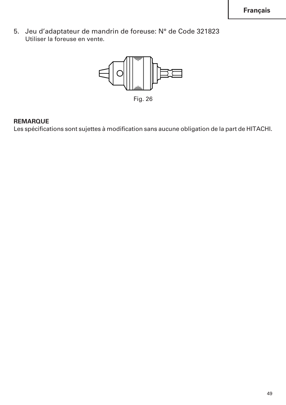 Hitachi WH14DM OM User Manual | Page 49 / 76