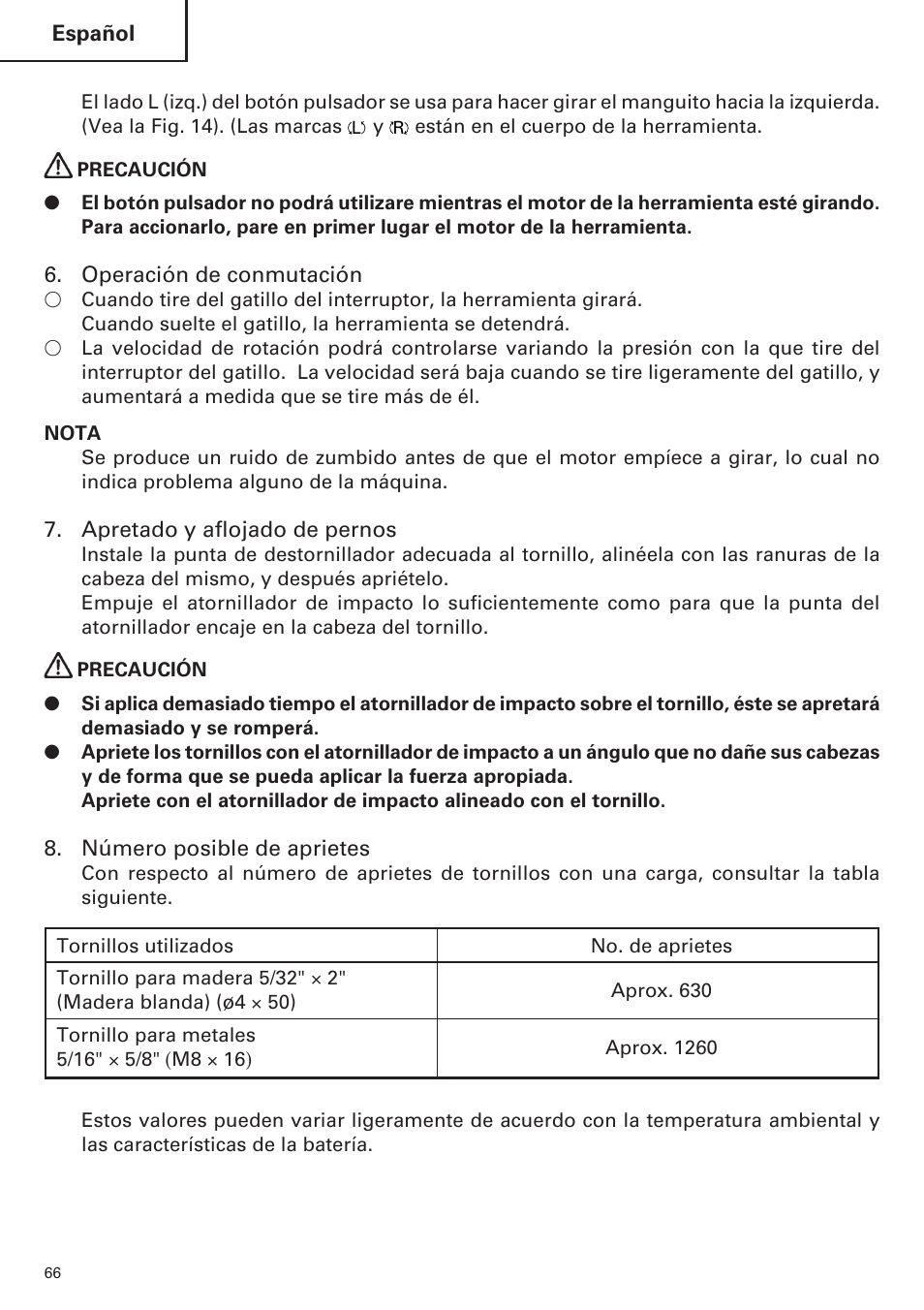 Hitachi WH14DM OM User Manual | Page 66 / 76