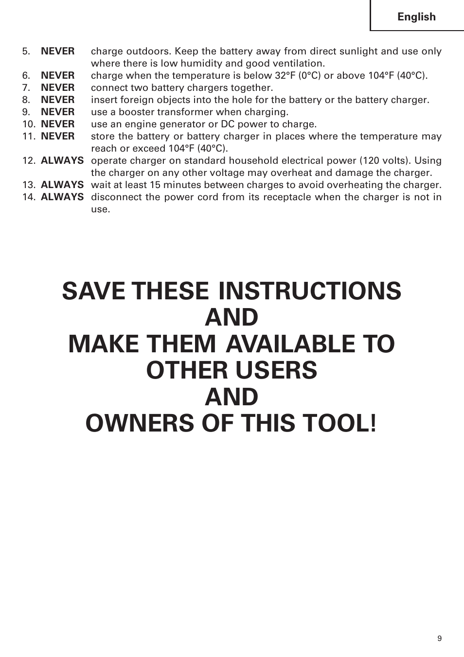 Hitachi WH14DM OM User Manual | Page 9 / 76