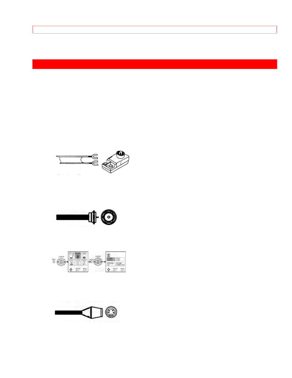 Hook-up cables and connectors | Hitachi 35UX60B User Manual | Page 18 / 94