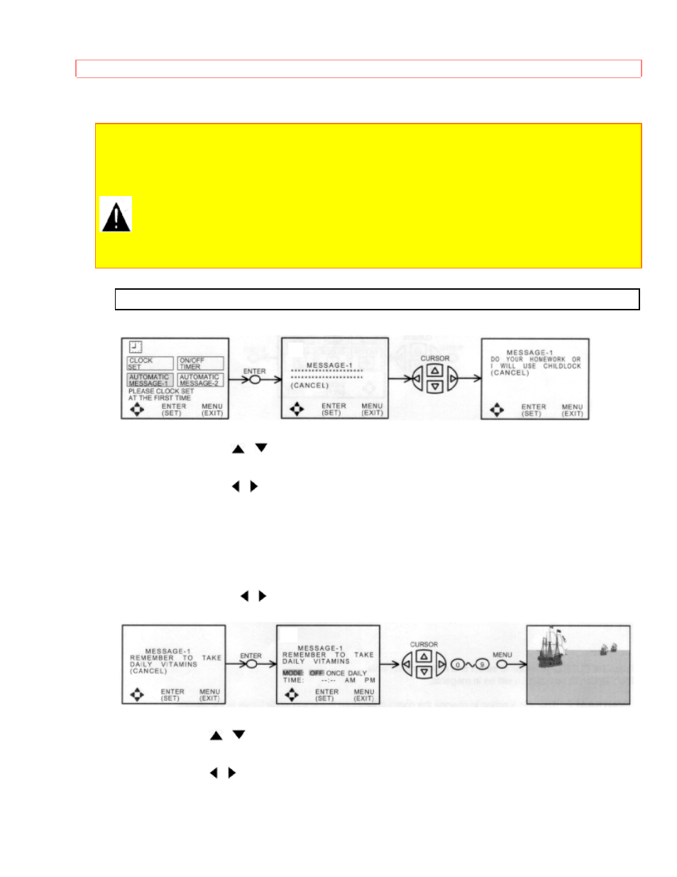 Automatic message | Hitachi 35UX60B User Manual | Page 73 / 94