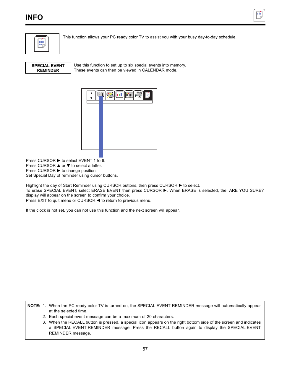 Info | Hitachi 36SDX01SR User Manual | Page 57 / 80