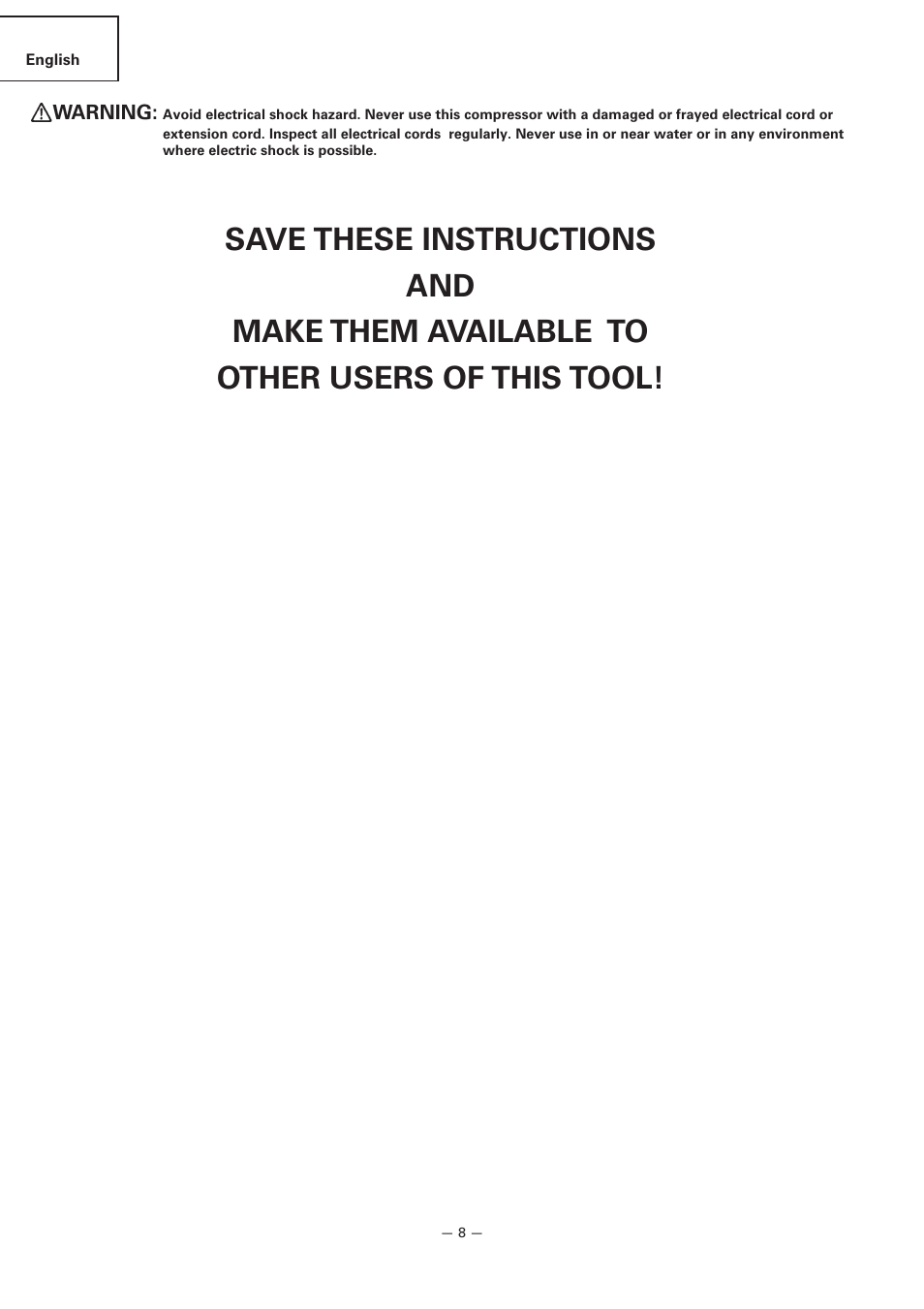Hitachi EC119 OM User Manual | Page 8 / 40