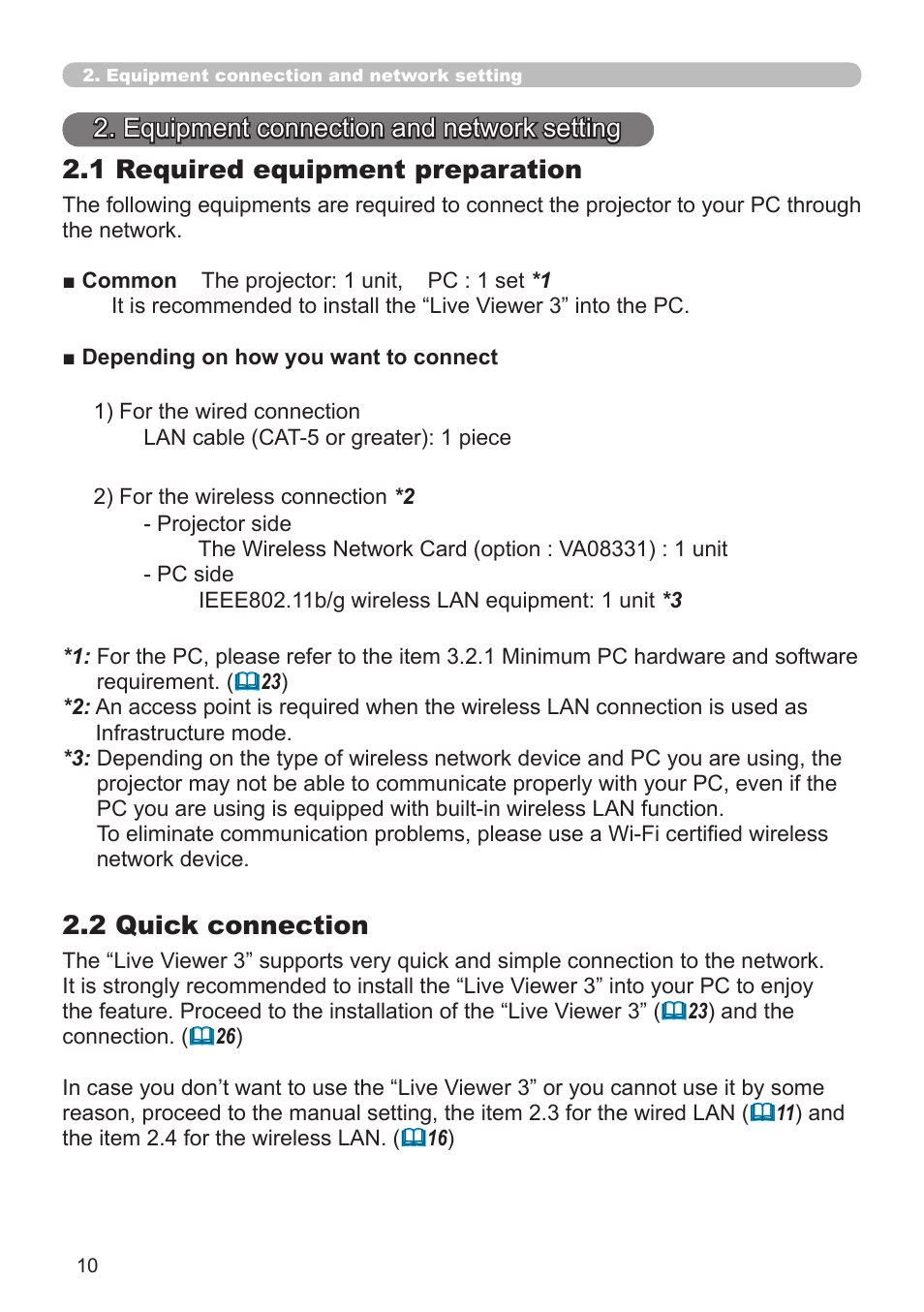 2 .2 quick connection | Hitachi CP-X308 User Manual | Page 10 / 119