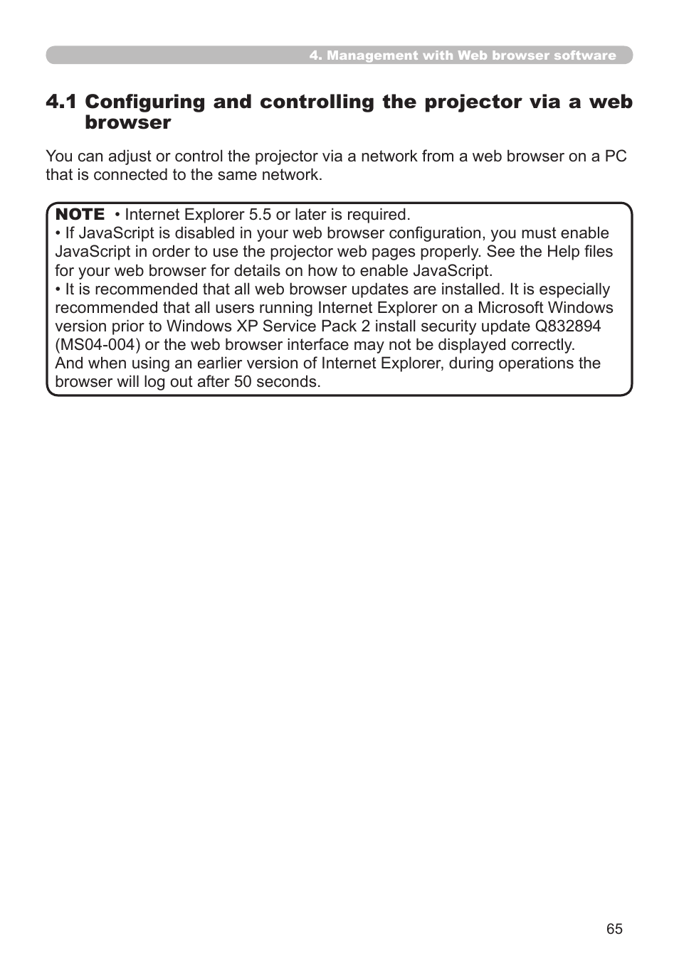 Hitachi CP-X308 User Manual | Page 65 / 119