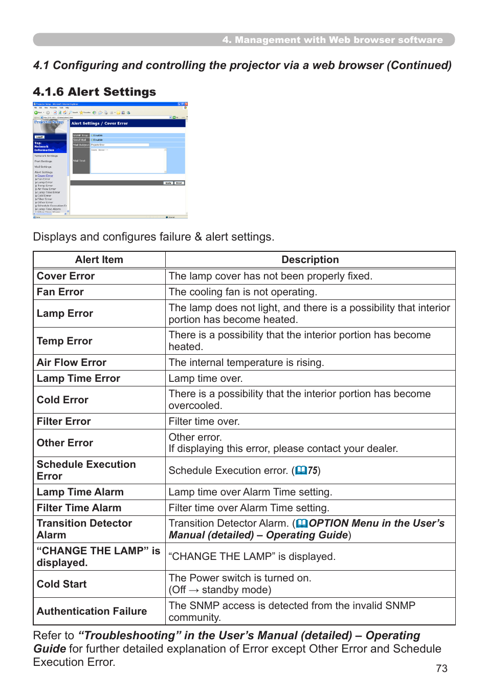 Hitachi CP-X308 User Manual | Page 73 / 119