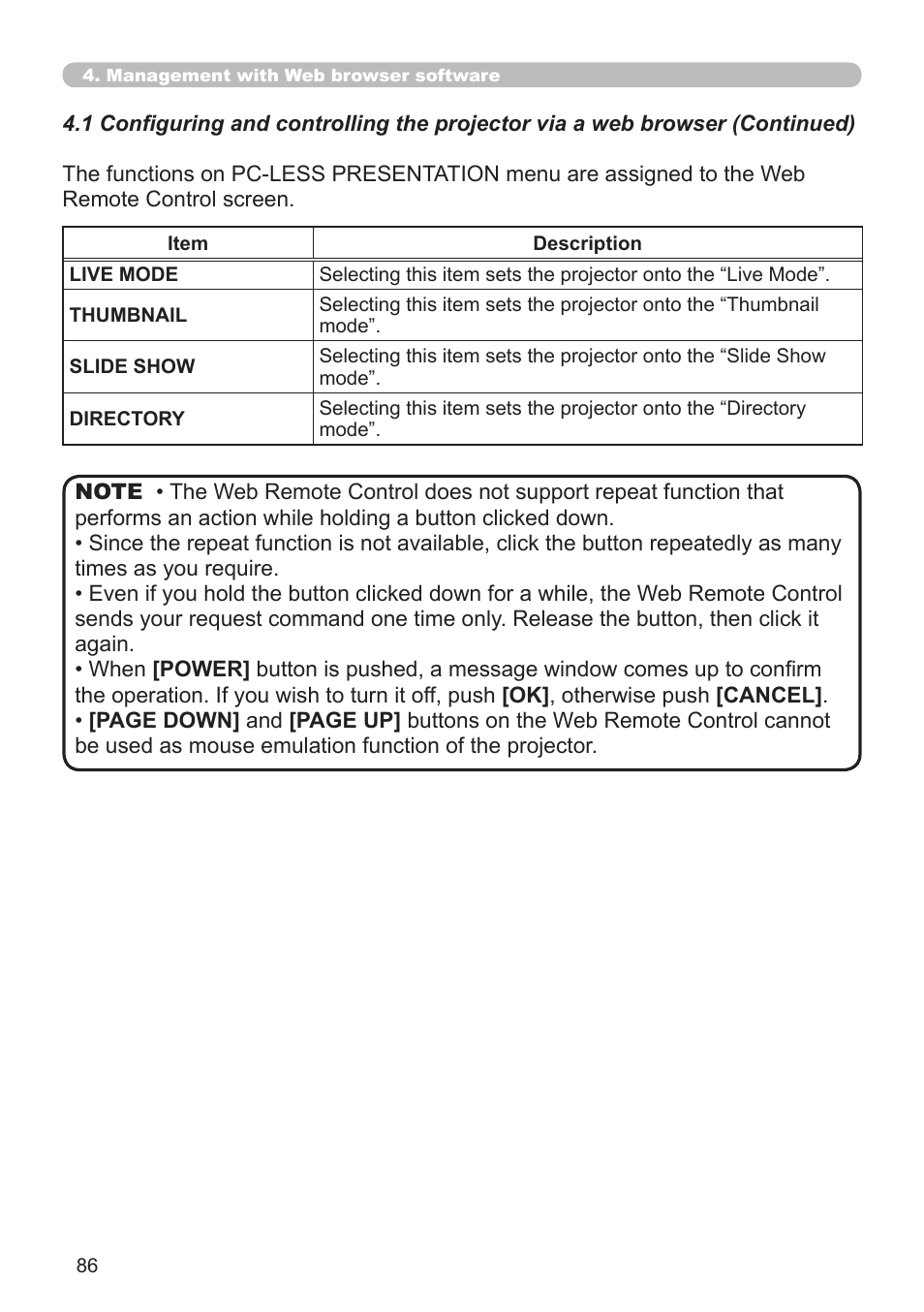 Hitachi CP-X308 User Manual | Page 86 / 119