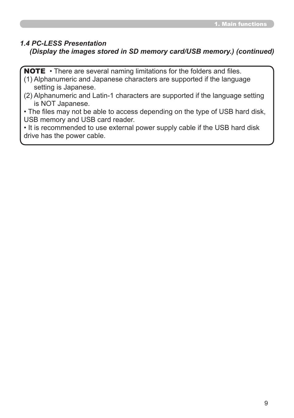 Hitachi CP-X308 User Manual | Page 9 / 119