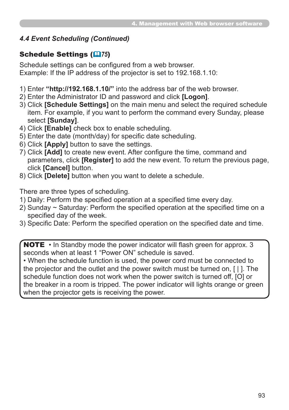 Hitachi CP-X308 User Manual | Page 93 / 119