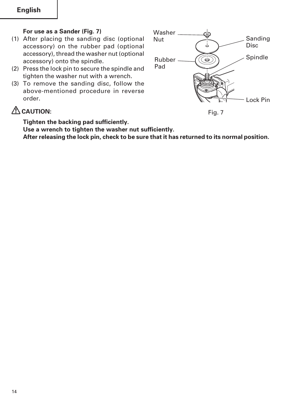 Hitachi SP18VA User Manual | Page 14 / 48