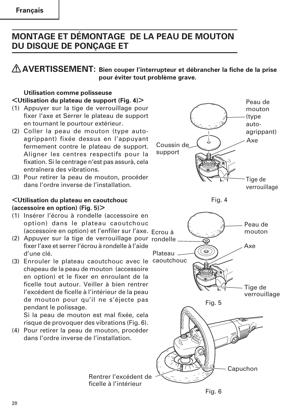 Hitachi SP18VA User Manual | Page 28 / 48