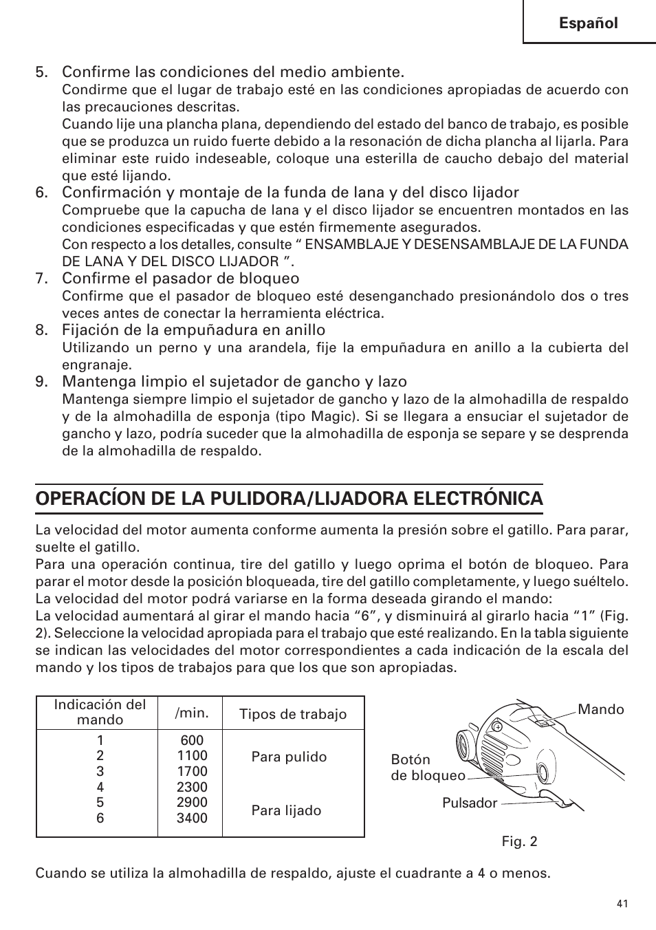 Hitachi SP18VA User Manual | Page 41 / 48
