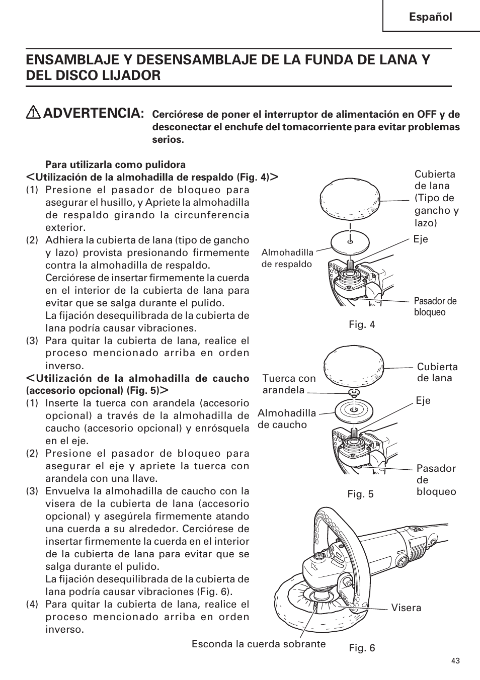 Hitachi SP18VA User Manual | Page 43 / 48