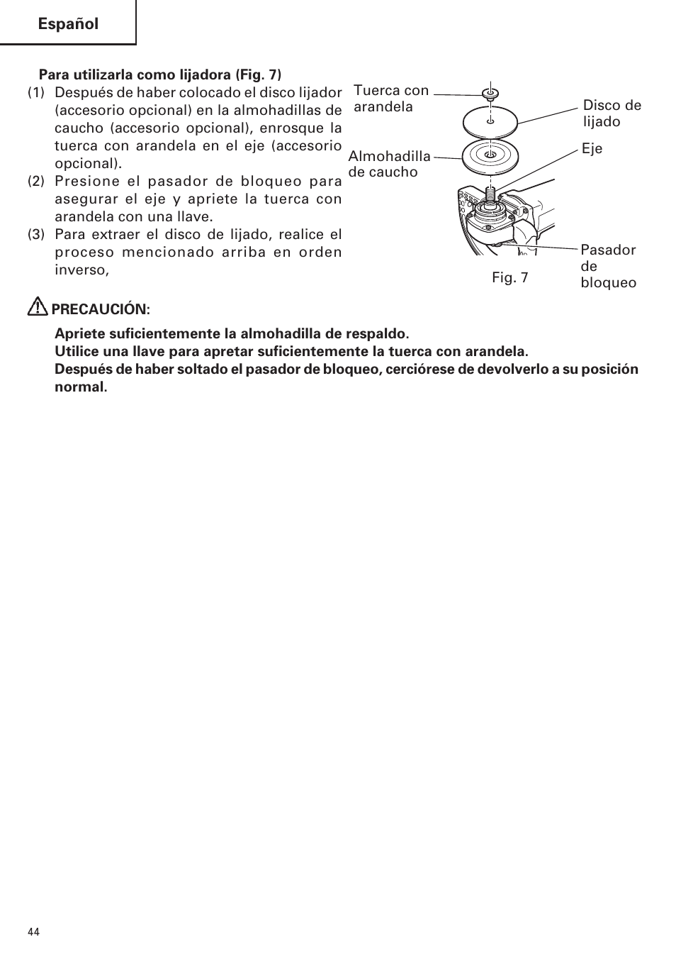 Hitachi SP18VA User Manual | Page 44 / 48