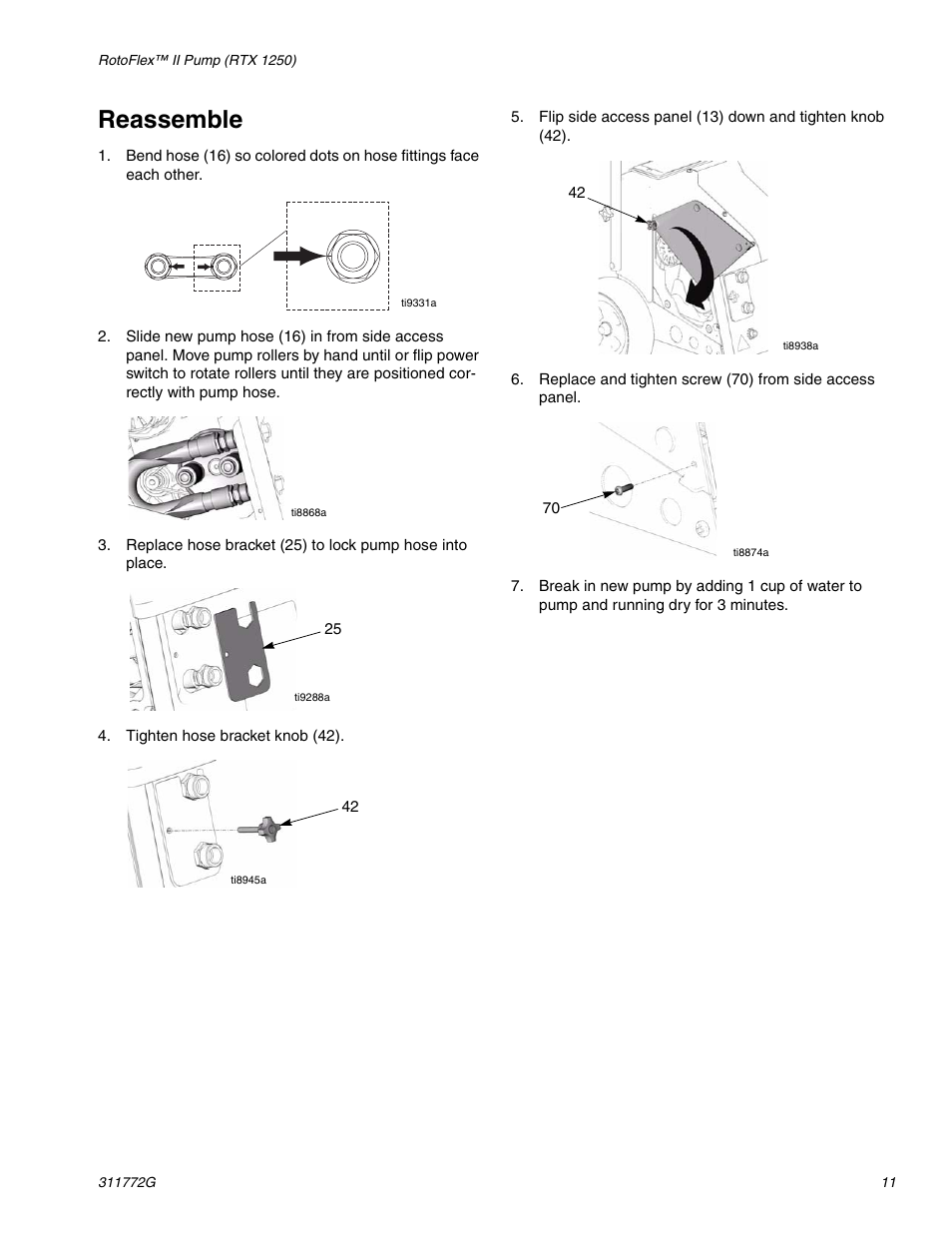 Reassemble | Hitachi RTX 900 User Manual | Page 11 / 34