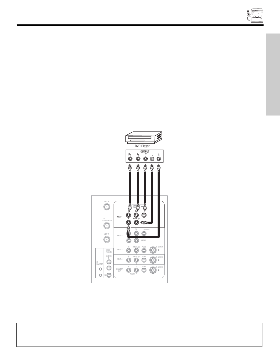 Connecting external video devices, First time use | Hitachi 50VX500 User Manual | Page 19 / 84