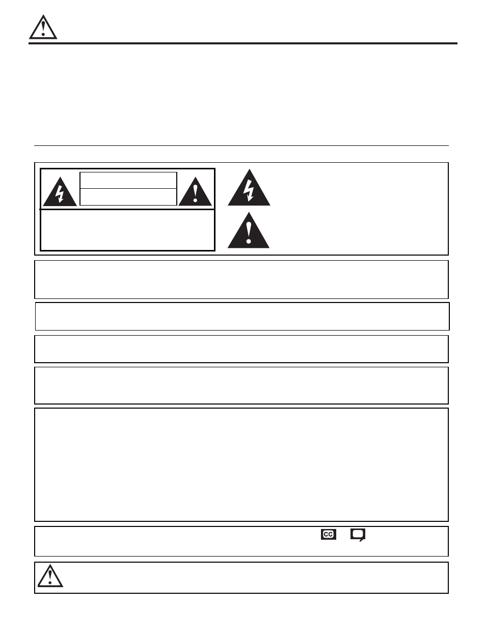 Important safety instructions, Caution | Hitachi 50VX500 User Manual | Page 2 / 84