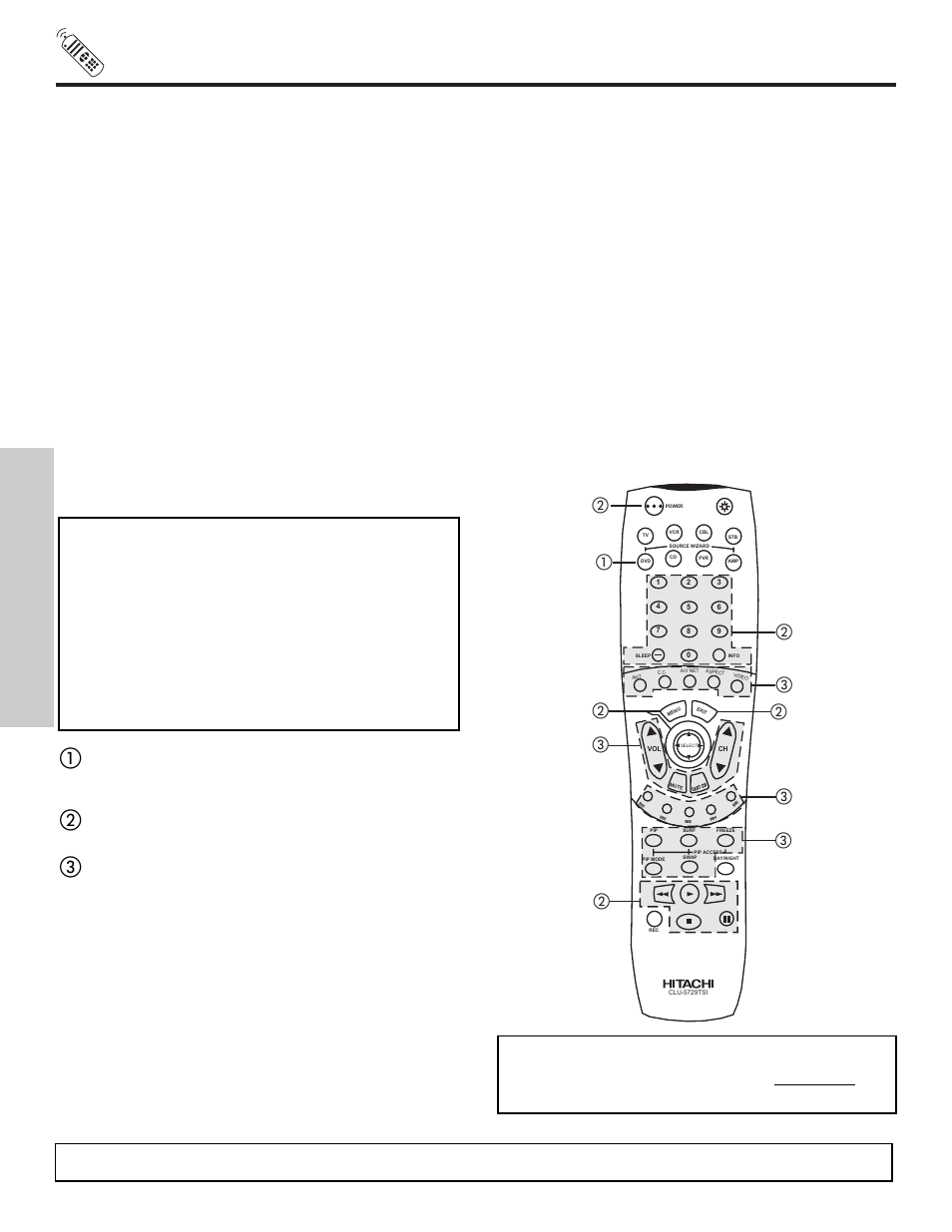 Using the remote to control dvd functions, The remote control, My dvd player code is | Hitachi 50VX500 User Manual | Page 40 / 84