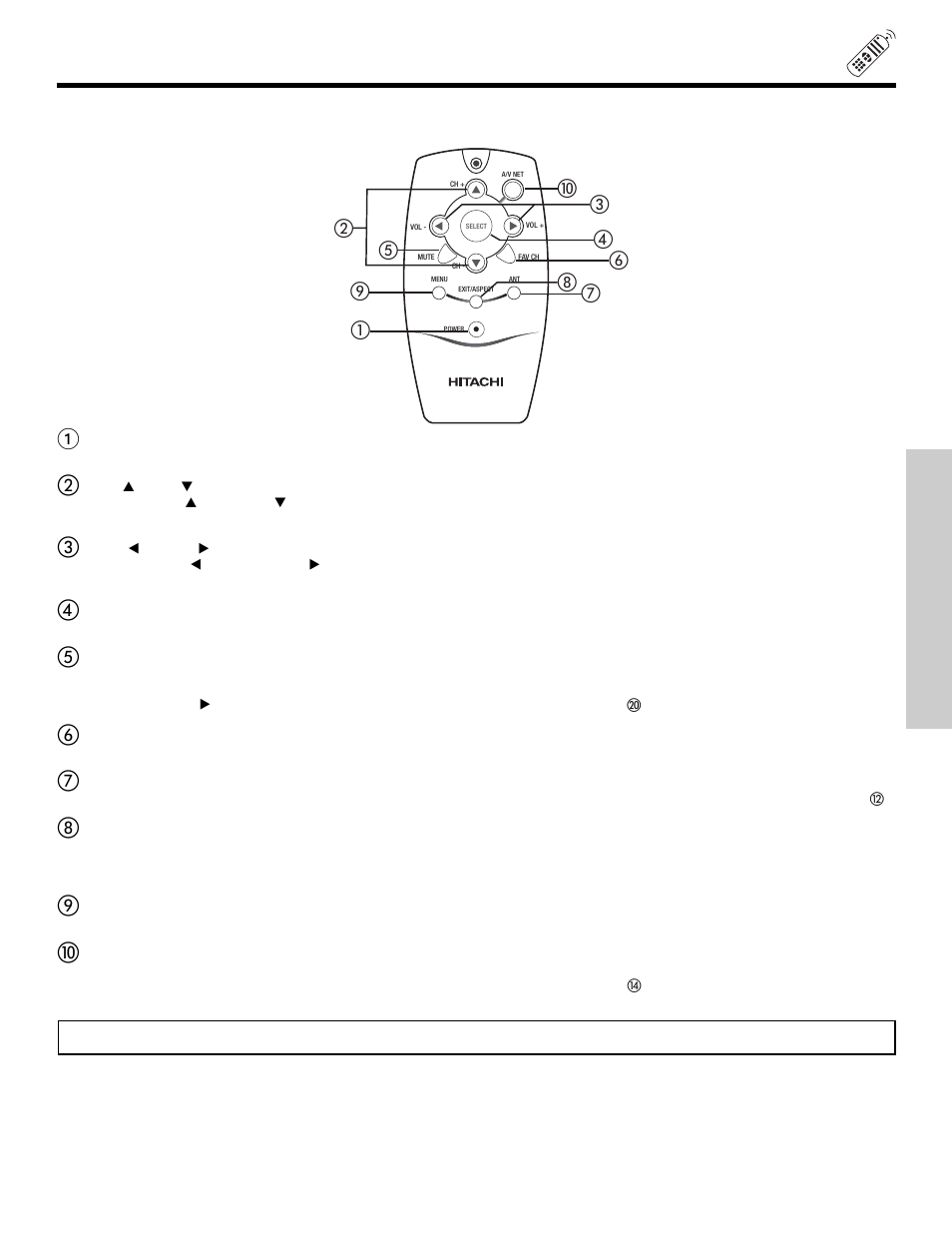 The simple remote control, The remote control | Hitachi 50VX500 User Manual | Page 43 / 84