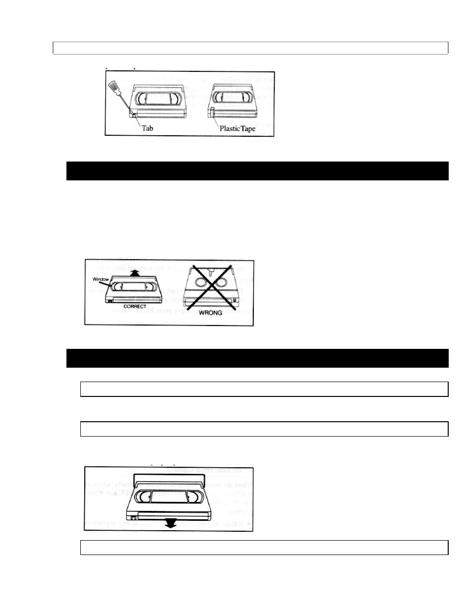 Inserting a cassette removing a cassette, Inserting a cassette, Removing a cassette | Hitachi VT-M291A User Manual | Page 70 / 91