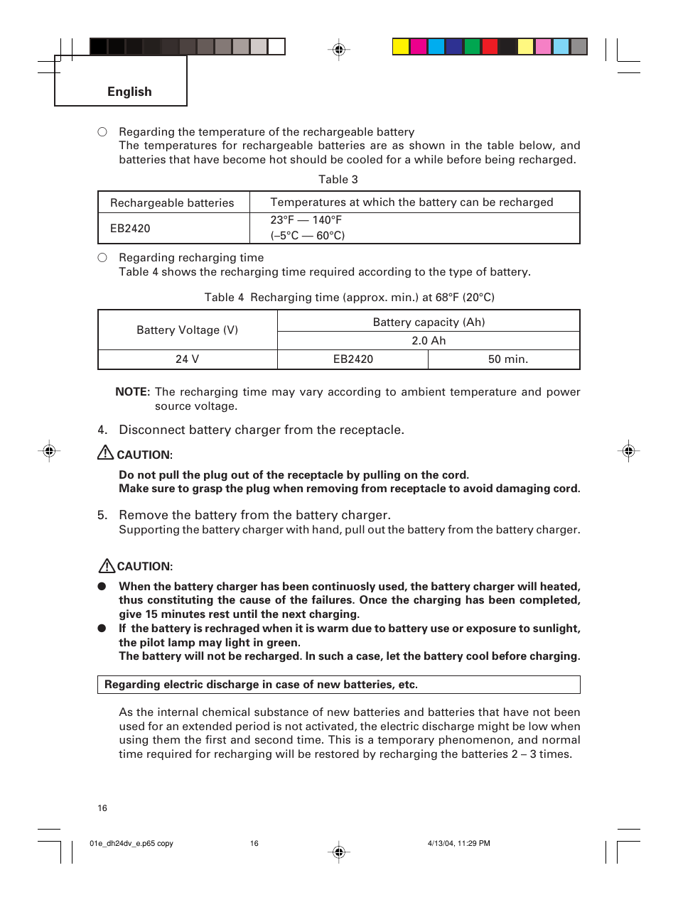 Hitachi DH 24DV User Manual | Page 16 / 88