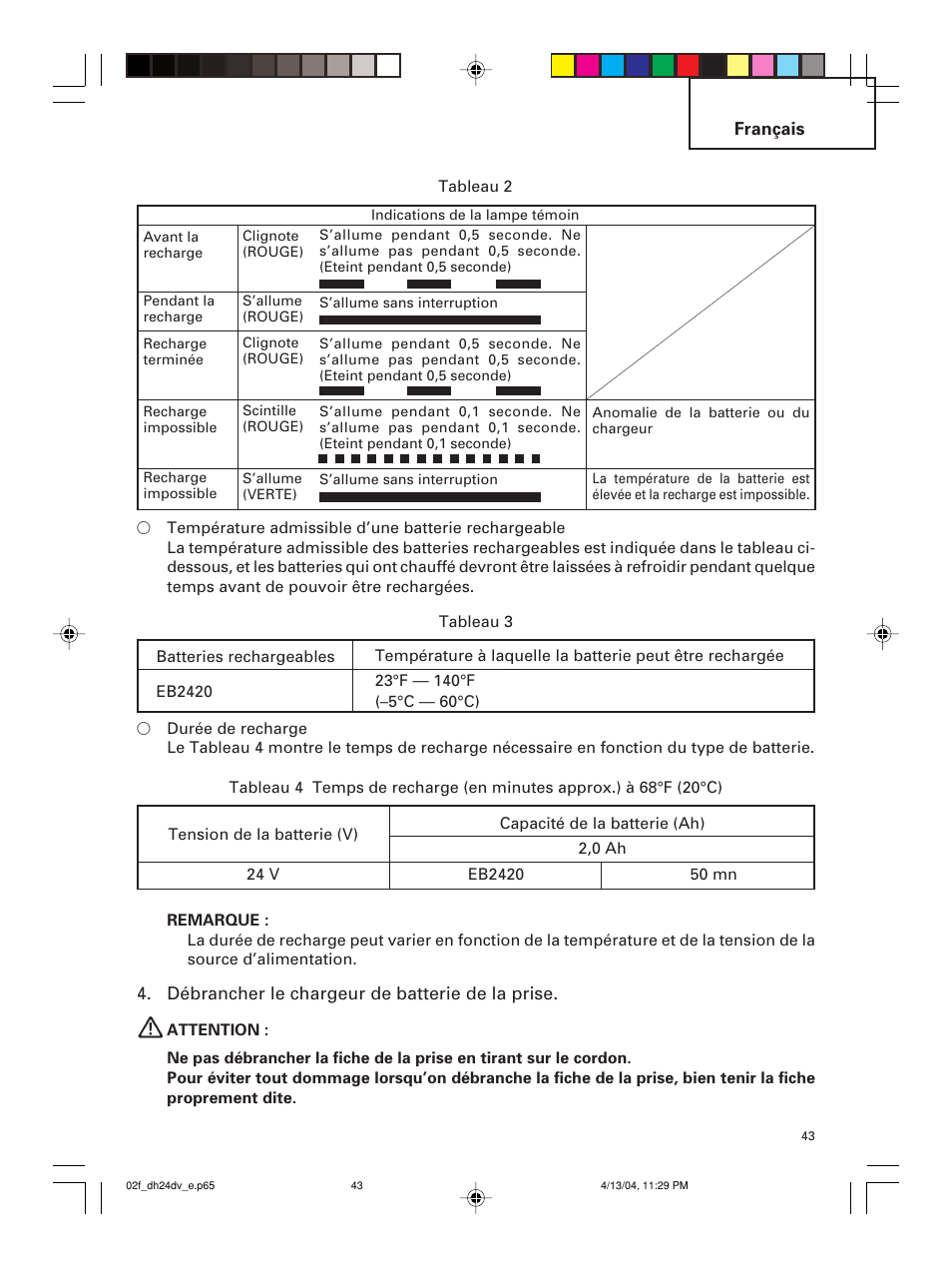 Hitachi DH 24DV User Manual | Page 43 / 88