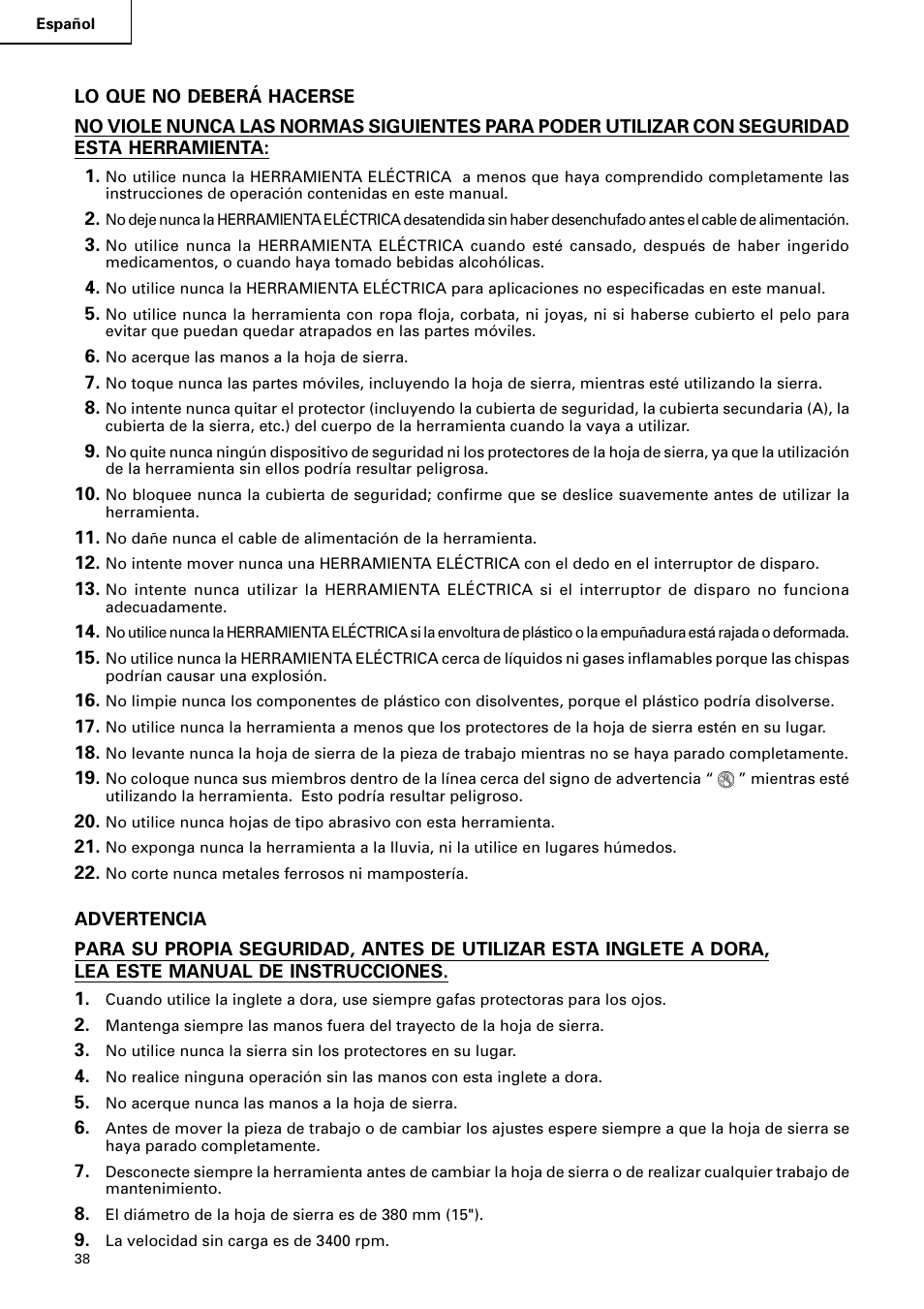 Hitachi C 15FB User Manual | Page 38 / 54