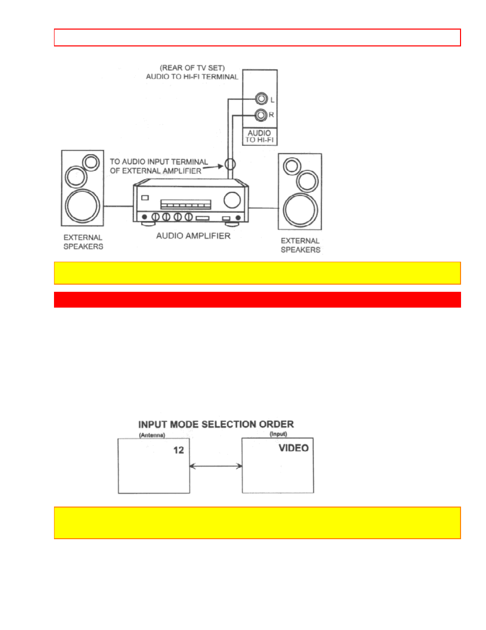 Connecting external video sources, Connecting external video sources - 13 | Hitachi 50UX58K User Manual | Page 13 / 49