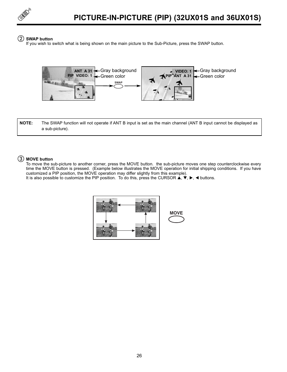 Hitachi 36UX01S User Manual | Page 26 / 60