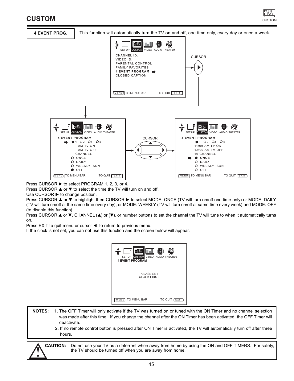Custom | Hitachi 36UX01S User Manual | Page 45 / 60