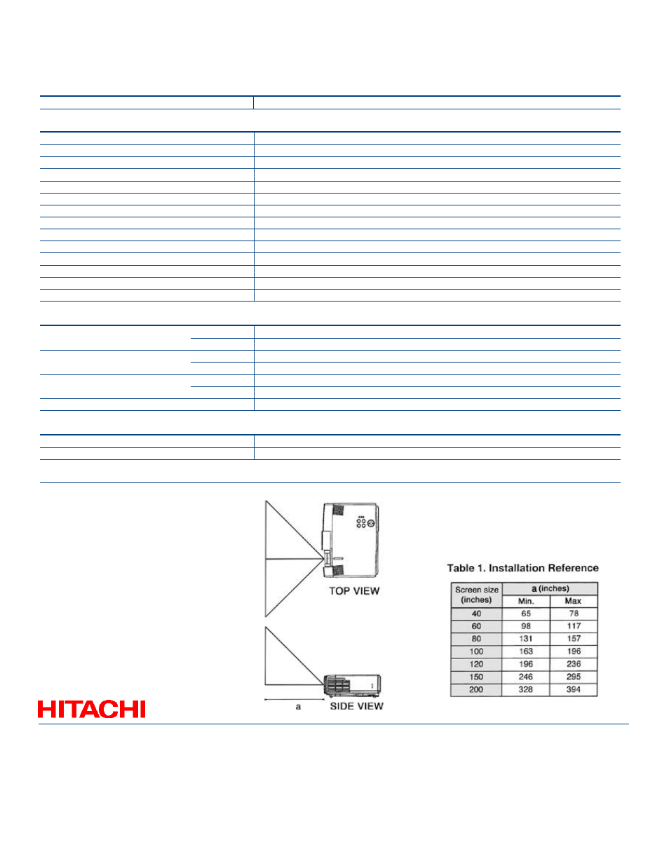 Cp-x320w ultra-portable lcd projector | Hitachi CP-X320W User Manual | Page 2 / 2