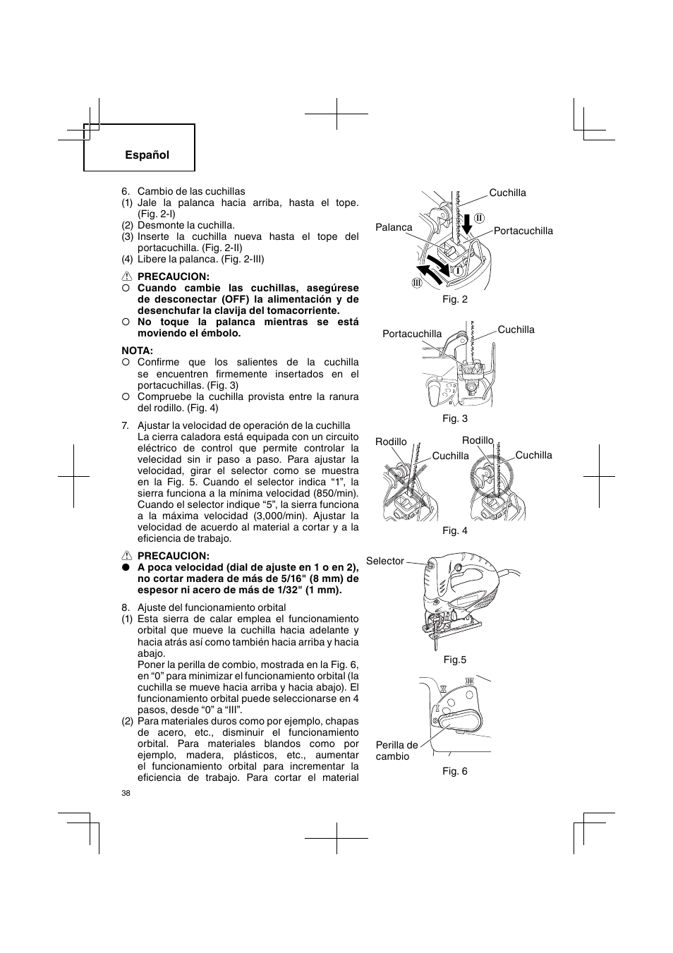 Hitachi CJ 90VST User Manual | Page 38 / 48