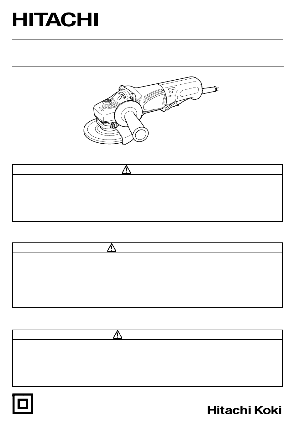 Hitachi G13SE2 User Manual | 52 pages