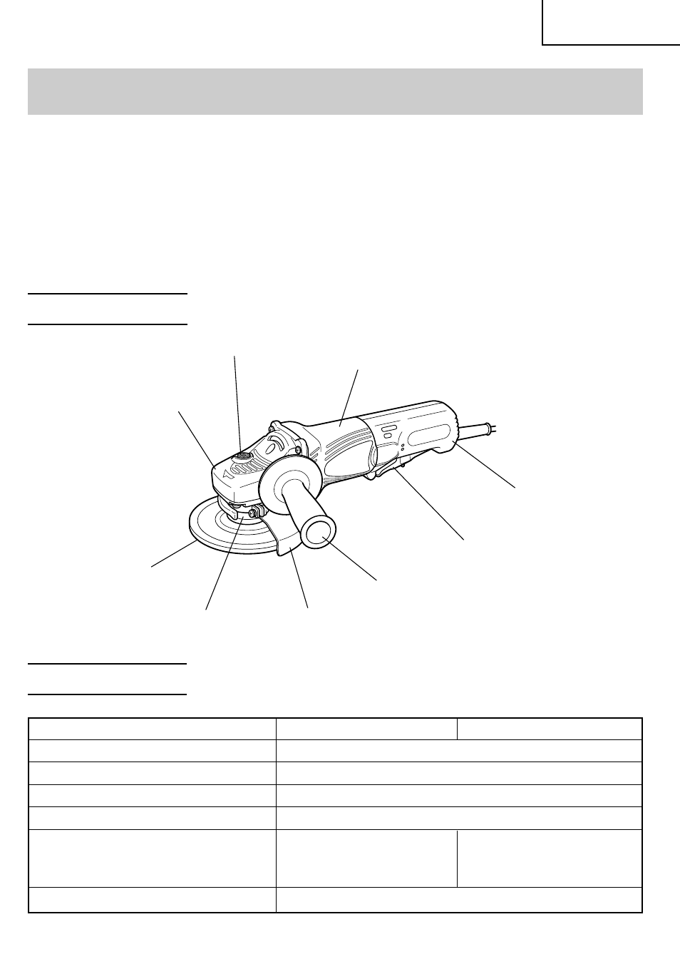 Functional description, Name of parts, Specifications | Hitachi G13SE2 User Manual | Page 9 / 52