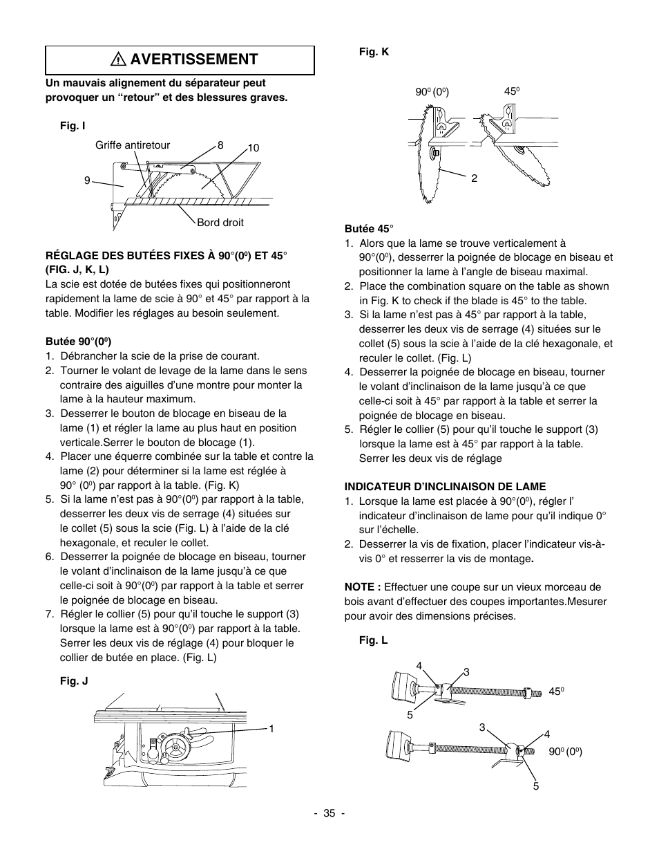 Avertissement | Hitachi C 10RA3 User Manual | Page 35 / 72