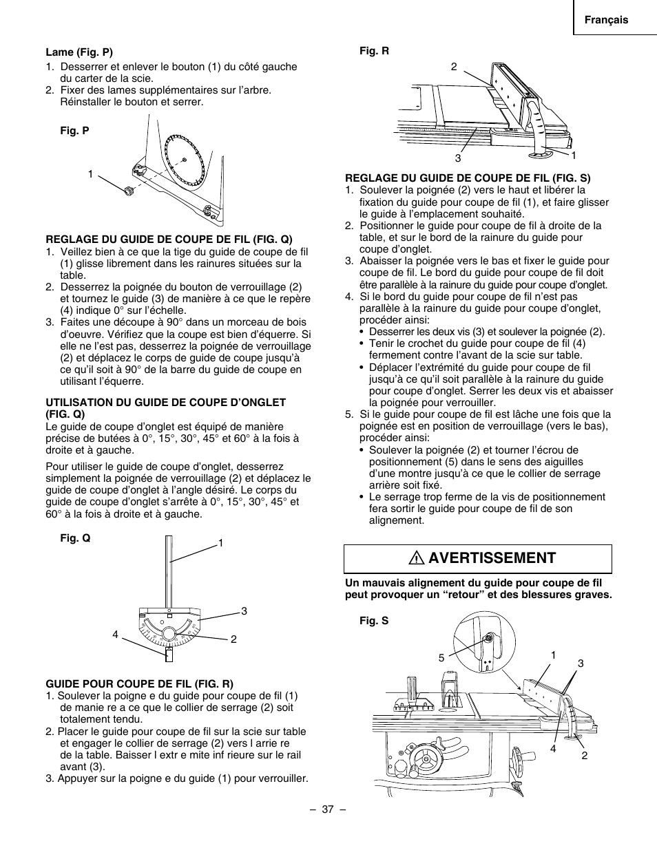 Avertissement | Hitachi C 10RA3 User Manual | Page 37 / 72