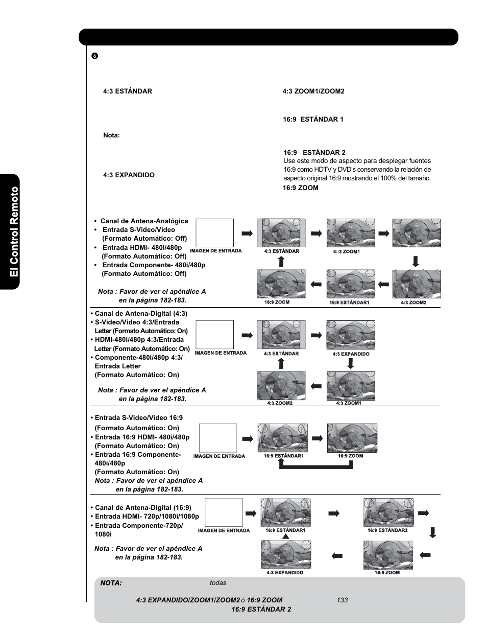 Como utilizar el control remoto de su tv | Hitachi P50V701 User Manual | Page 114 / 186