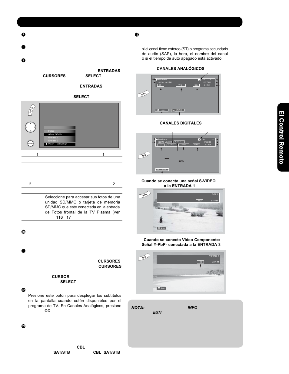 Como utilizar el control remoto de su tv | Hitachi P50V701 User Manual | Page 115 / 186
