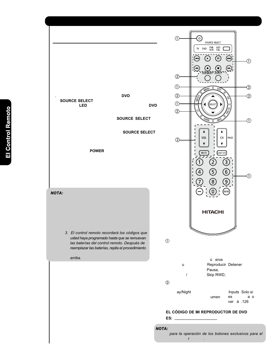 Hitachi P50V701 User Manual | Page 124 / 186