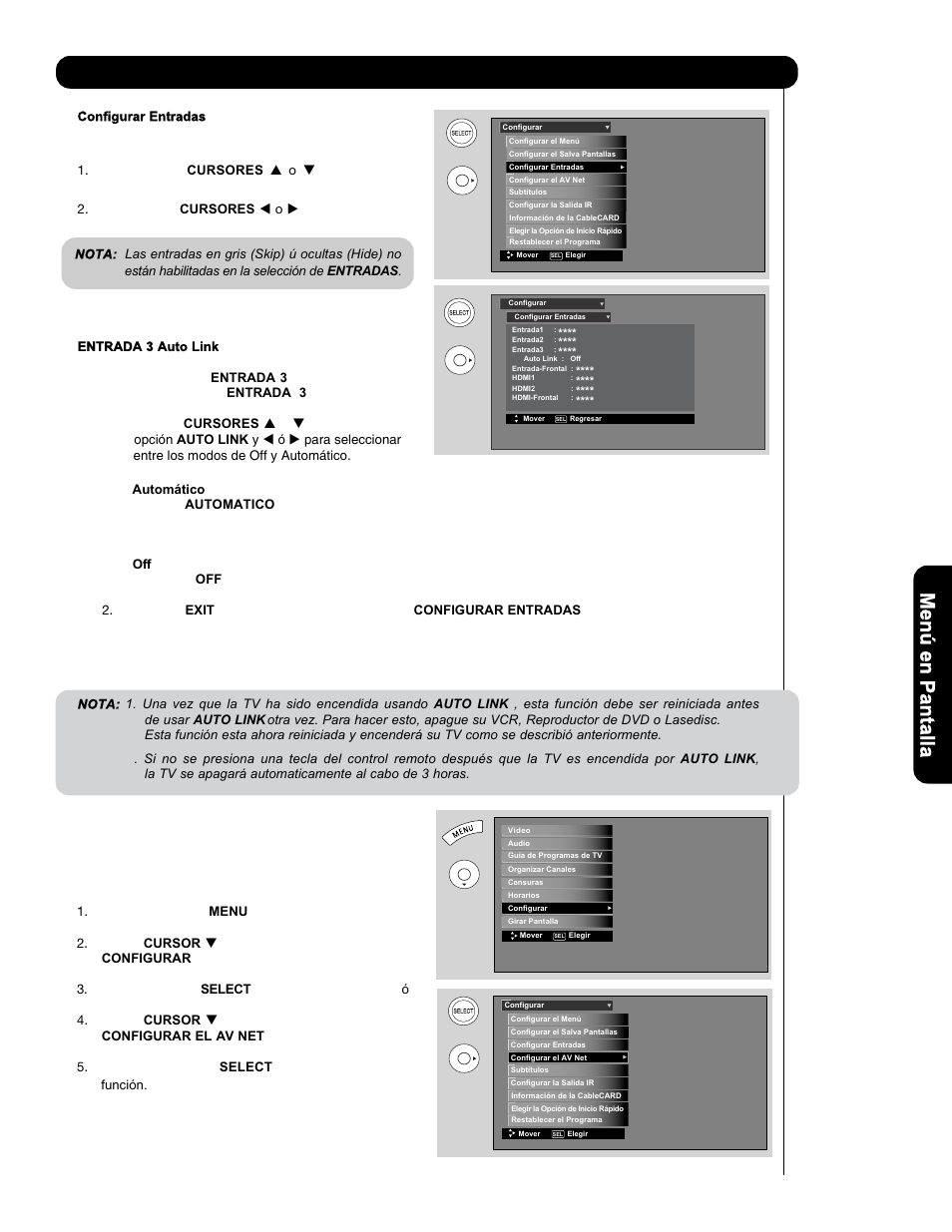 Configurar | Hitachi P50V701 User Manual | Page 153 / 186