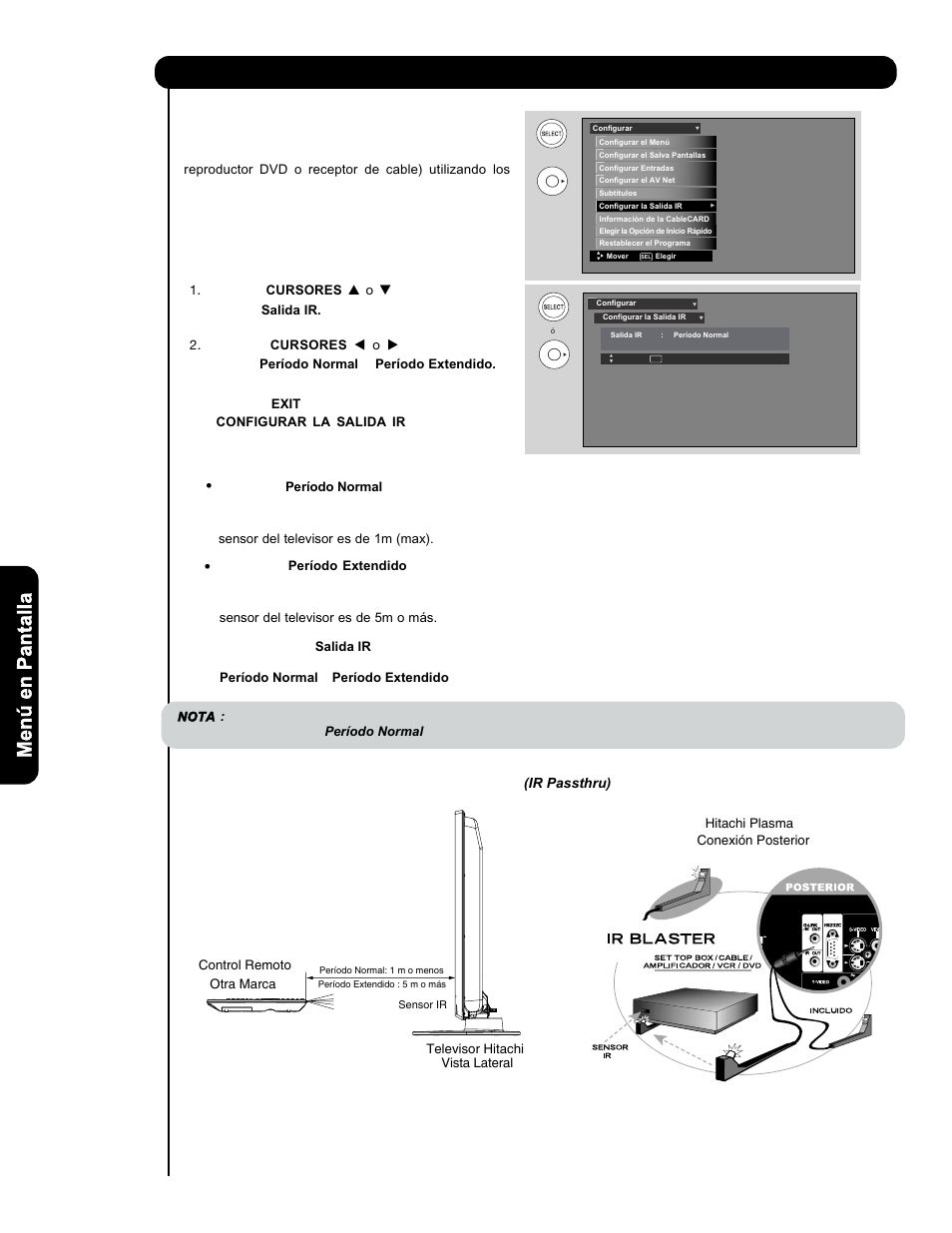 Configurar | Hitachi P50V701 User Manual | Page 162 / 186