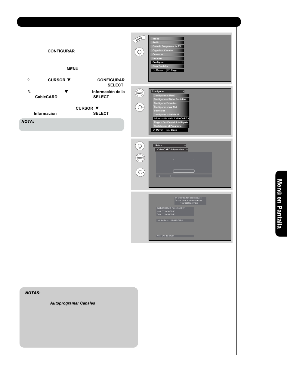 Configurar | Hitachi P50V701 User Manual | Page 163 / 186