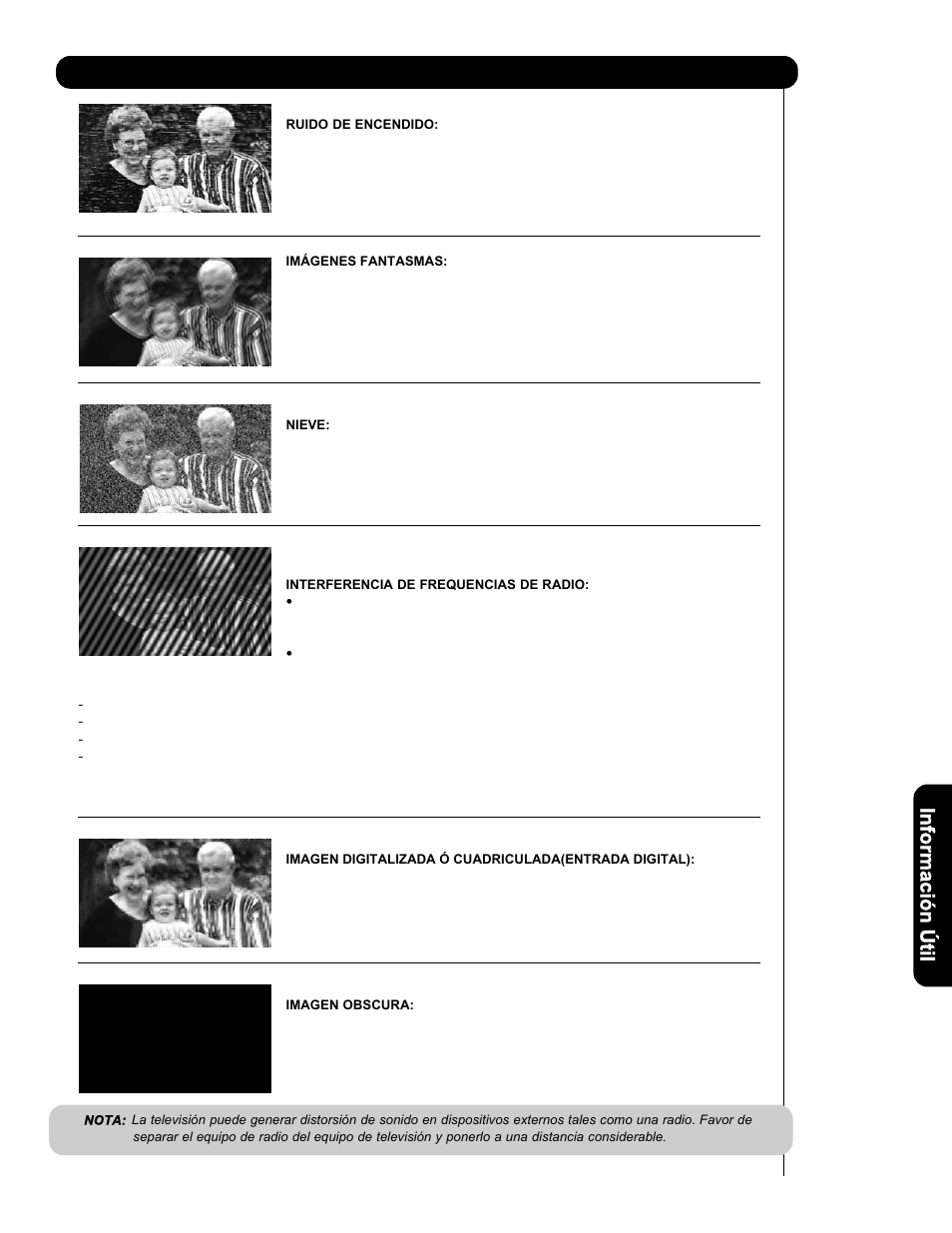 Problemas de recepci ó n | Hitachi P50V701 User Manual | Page 167 / 186